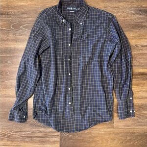 Polo Ralph Lauren Navy and Olive Checkered Shirt